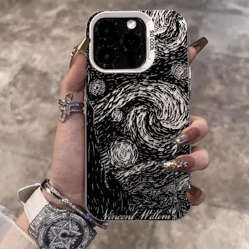 Cry of the Night Phone Cases For IPhone 15 Pro Max 11 12 13 14 Pro Max X XR XSMax 7/8 15 Plus Laser Plated Silicone Bumper Cover