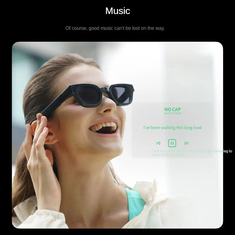 INMO Go Smart AR Glasses Wireless AI Assistant Glasses Music/Call/Translation/Teleprompter/Navigation/Bluetooth Audio In Stock