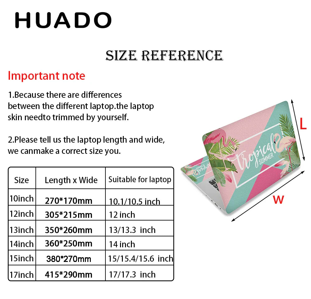 Laptop stickers for girl notebook sticker 12" 14" 17" 15.6" PC skin for xiaomi mi pro 13.3/asus/macbook pro 13/acer/lenovo/hp
