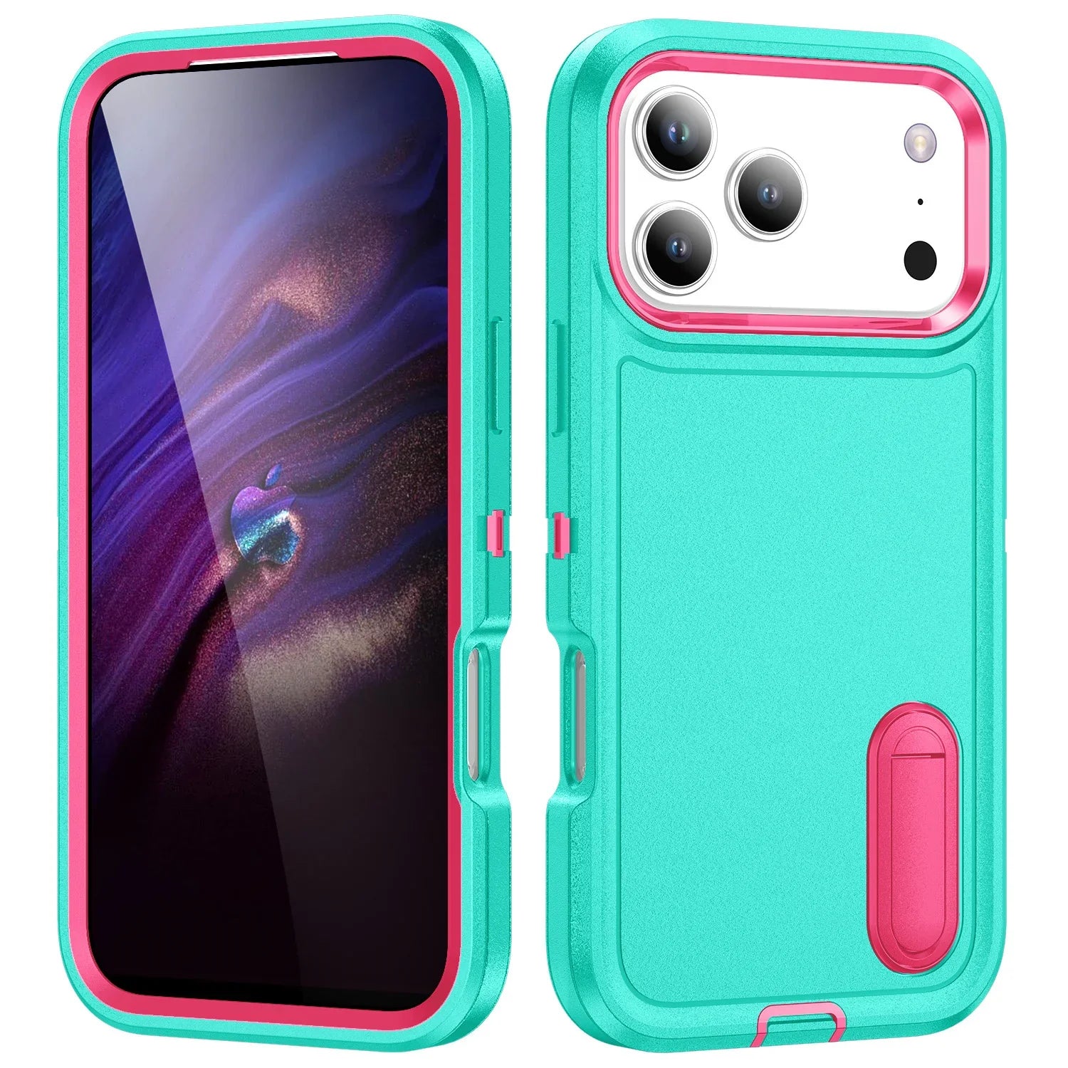 Case For iPhone 17 16 15 14 13 12 11 Pro Max XS Plus Heavy Duty Shockproof Anti-Scratch Rugged Protective with Kickstand Cover