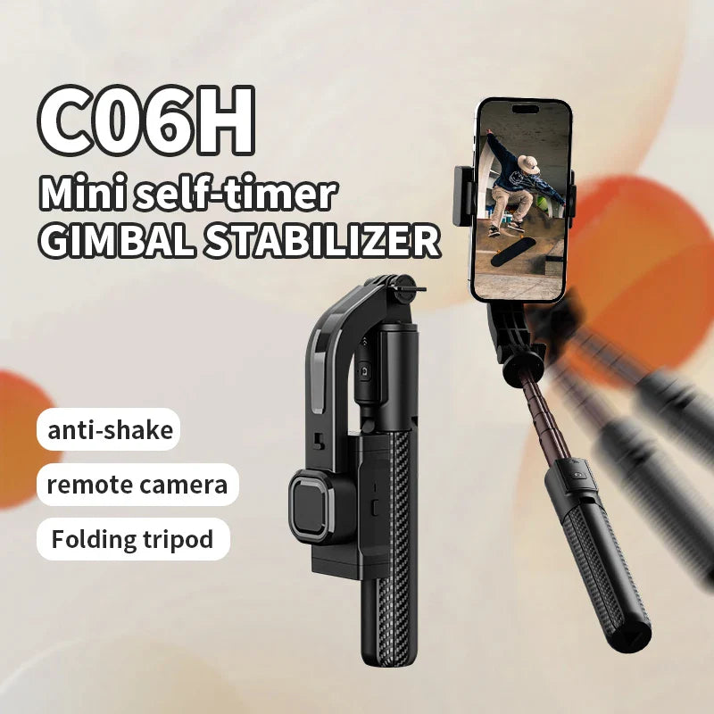 Roreta Telescopic Selfie Stick Tripod Monopod Stand Mobile Phone Support Wireless Gimbal Stabilizer For iOS Android Holder