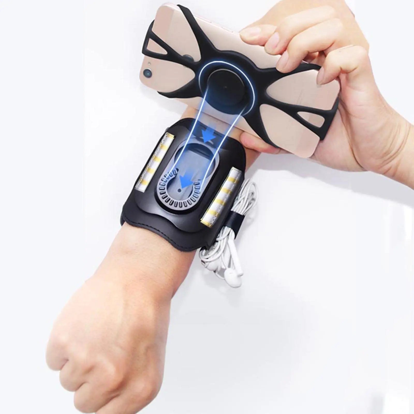 Running Armband Wristband Bracke 360 ° Rotatable Phone Holder Suitable For 4-7-inch Smartphones Card Pocket For Running Bicycles