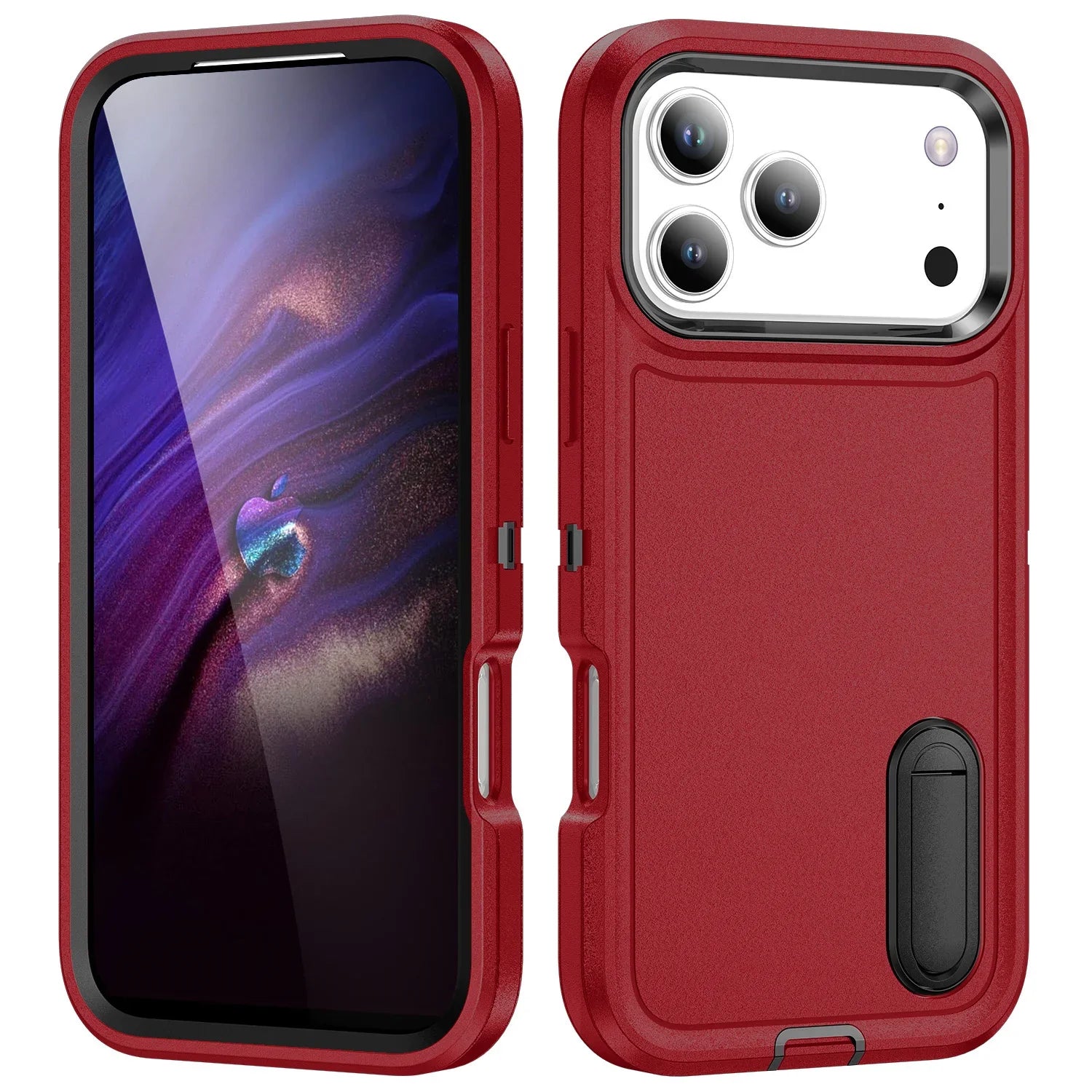 Case For iPhone 17 16 15 14 13 12 11 Pro Max XS Plus Heavy Duty Shockproof Anti-Scratch Rugged Protective with Kickstand Cover