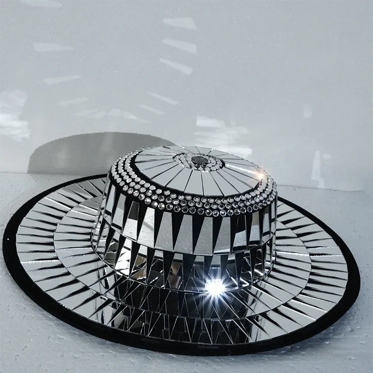 Jazz Mirrored Drag Queen Showgirl Hat