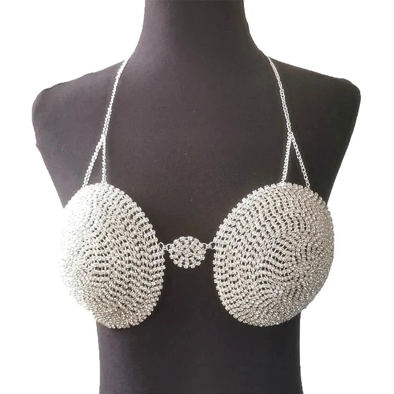 Circle Crystal Bra Top