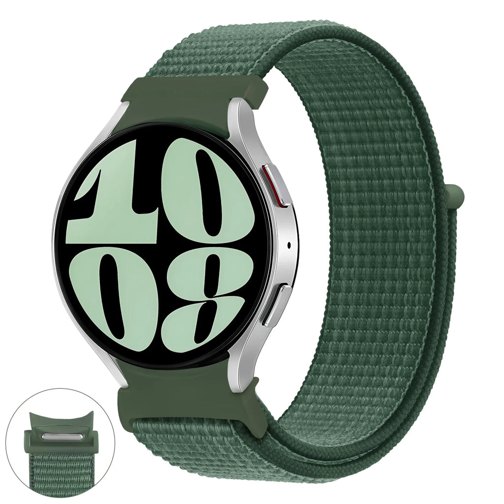 Nylon loop Band For Samsung Galaxy Watch 7 6 5 4 44mm 40mm 5 pro 45mm Sport 20mm bracelet Galaxy Watch6 Classic 47mm 43mm Strap