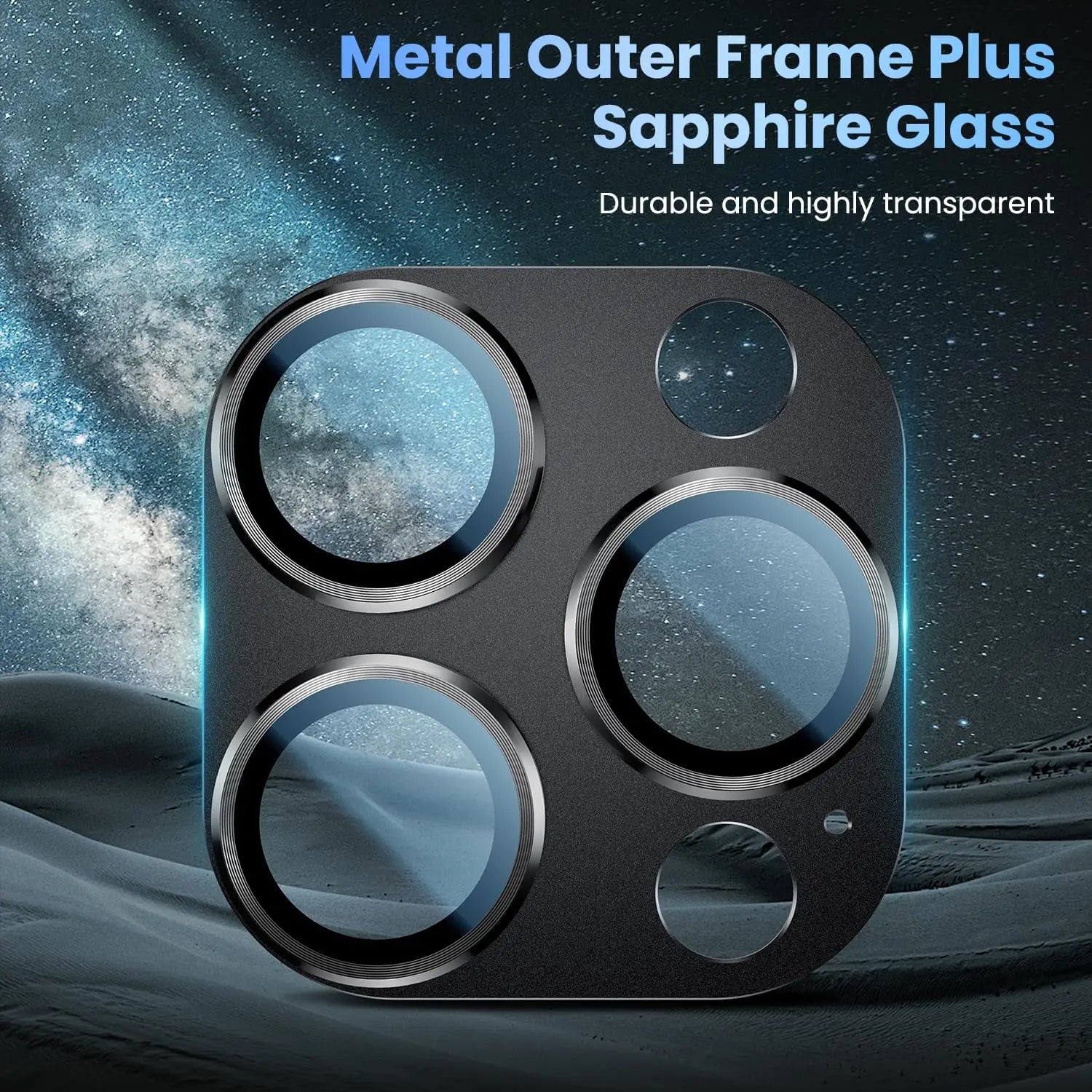 Titanium Black Camera Lens Protector Cover For iPhone 16 Pro Max 15 Plus 14 13 Mini 16Pro 15Pro Protection Phone Accessories
