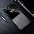 Luxury PU Leather Phone Case For Samsung Galaxy Z Flip Fold 7 Fe 6 5 4 3 Classic Lambskin Texture Shockproof Silicone Back Cover