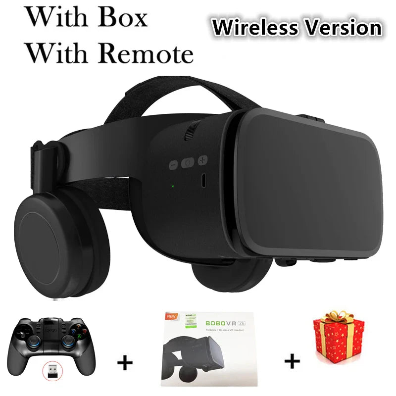 Bobo VR Bobovr Z6 Virtual Reality Glasses Bluetooth Headset 3D Viar Devices Helmet Lenses Goggle For Smartphone Phone Smart Game