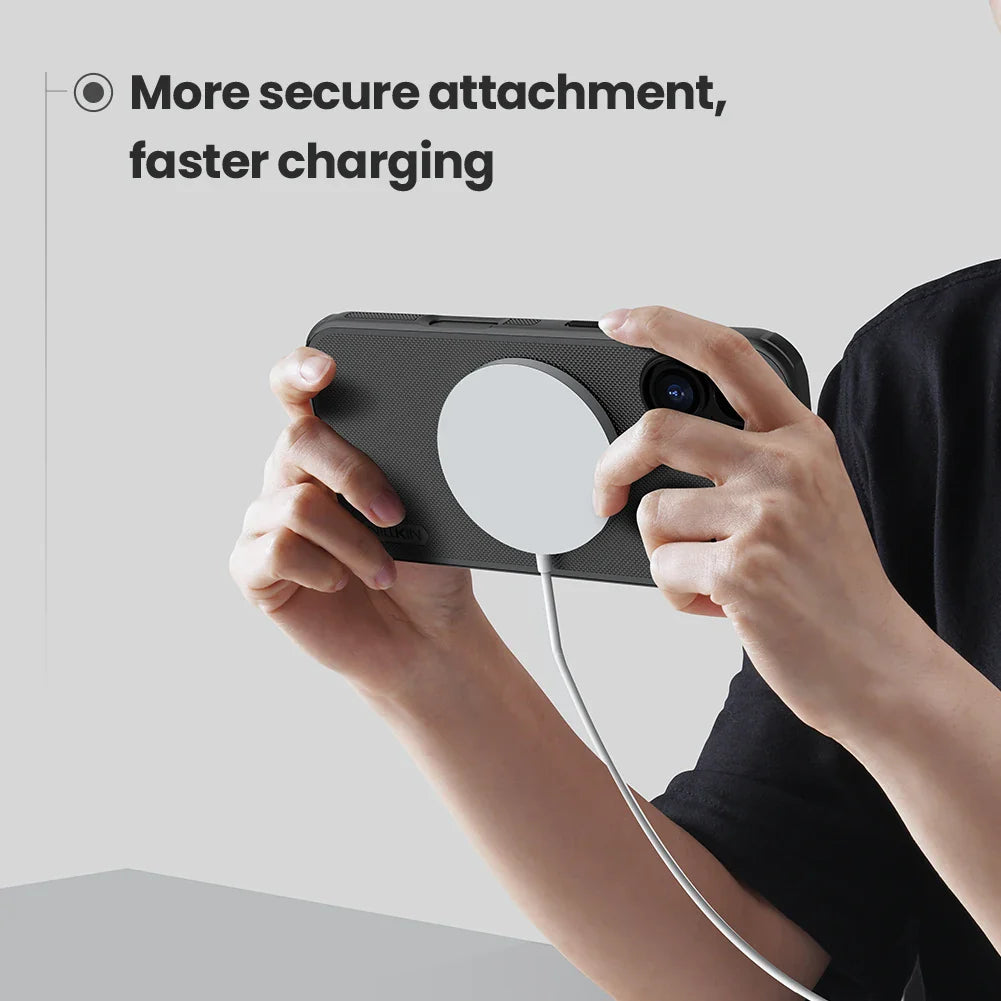 Nillkin for iPhone 17 Pro Max / 17 Air Case Magnetic Frosted Pro Magsafe Matte Full 360 Soft Frame Back Cover For iPhone 17