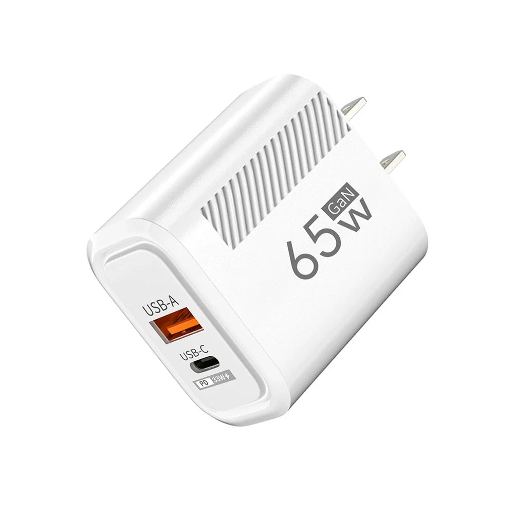 Total 65W Fast Charger USB Type C Quick Charge Wall Charger For iPhone 15 Samsung Xiaomi Huawei PD Phone Charger Power Adapter