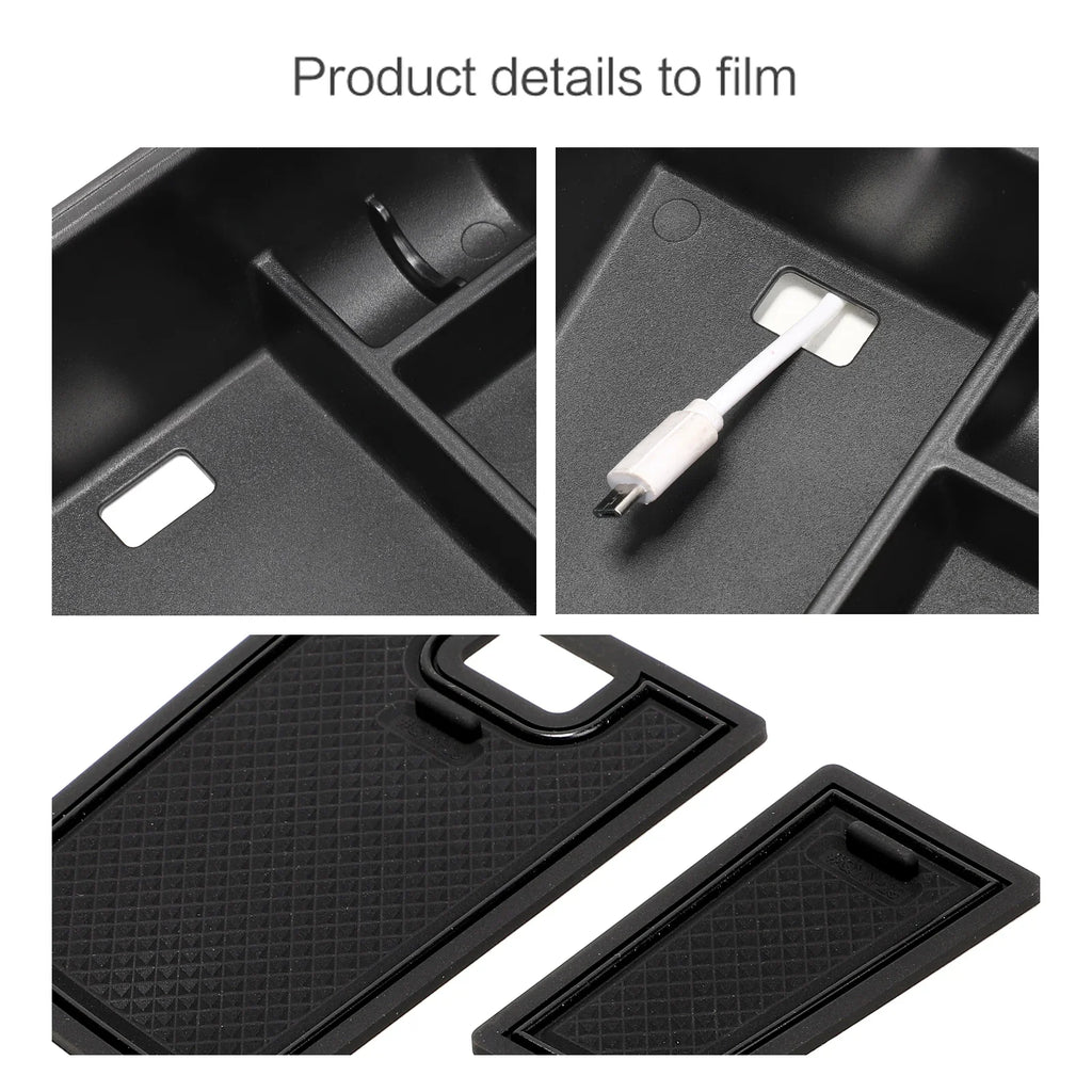 Smabee for Kia Niro SG2 2022 2023 Armrest Storage Box Car Central Tray Organizer Accessories Stowing Tidying