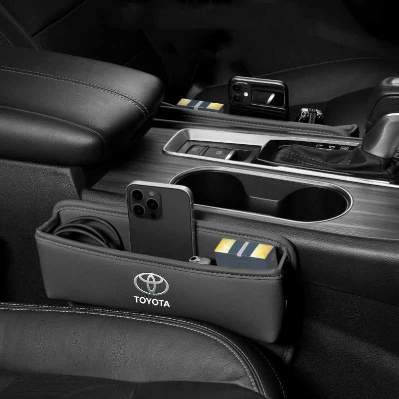 Multi-Function Car Seat Gap Filler Box For Toyota Rav4 CHR Yaris Prius Avensis Corolla Camry Highlander GR 86 Car Accessories