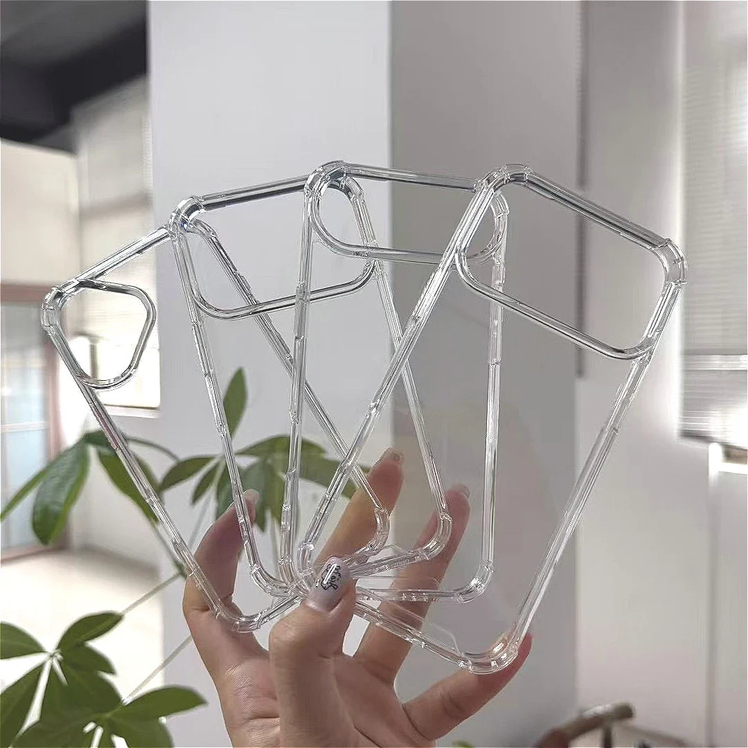 New Four-corner anti-drop Clear Case for iPhone 17 17 Air 17 Pro Max Shockproof transparent hard Cover for 17Pro with Feature