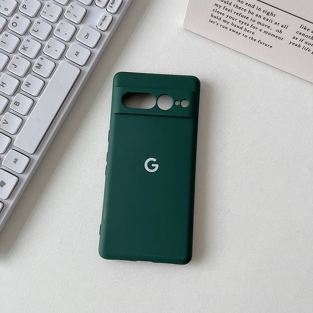 For Google Pixel 8 8Pro 8a 7 7Pro 7a Case Silky Silicone Soft-Touch Back Cover For Pixel 6 6Pro 6a Shockproof Protective Coque
