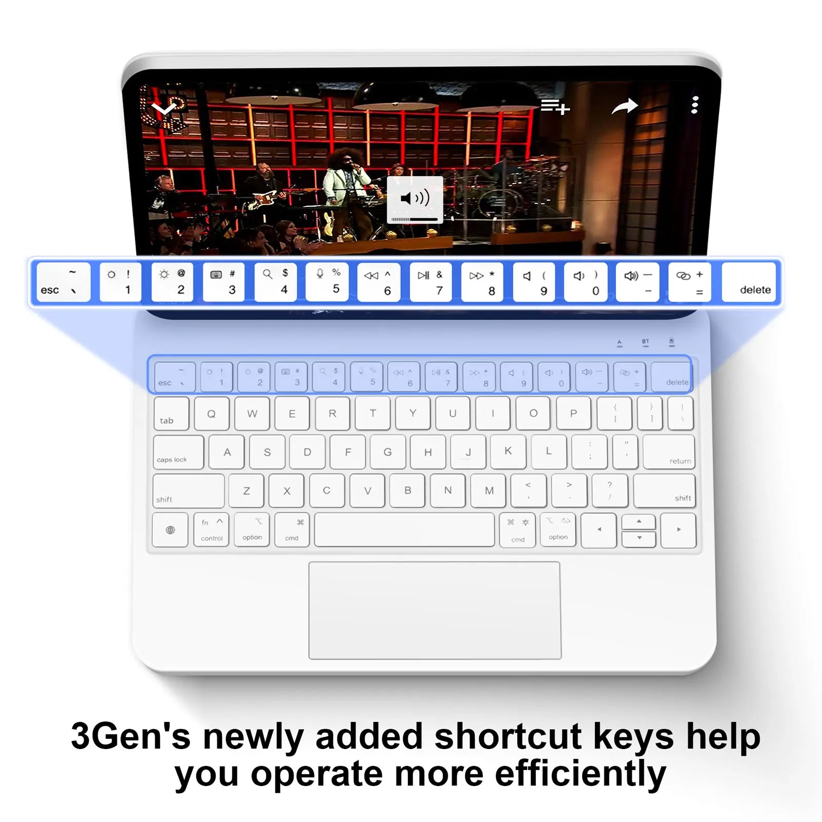 GOOJODOQ Magic Keyboard for iPad Pro 11 2024  Air 4 Air 5 Air 6 for iPad 12.9 10th Generation 6th 5th 4th 3rd Gen Cover Case