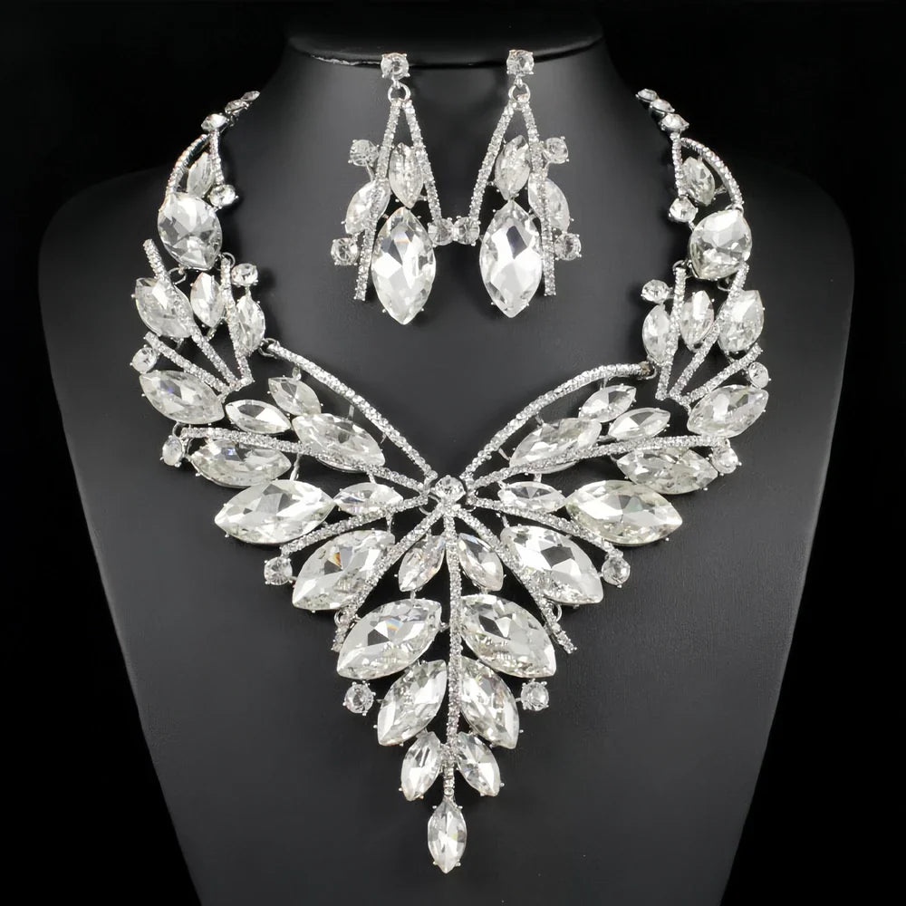 Crystal Statement Jewelry Set