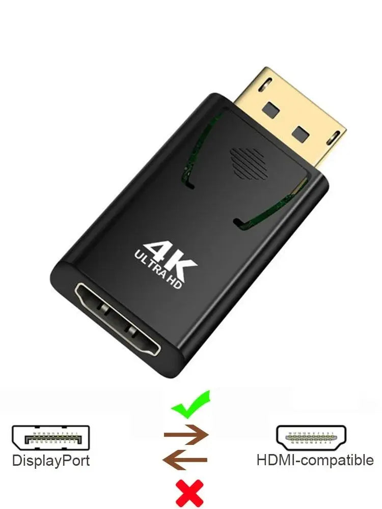 4K 1080P DisplayPort to HDMI-Compatible Adapter DP Male to Female HD TV HDMI-Compatible Video Audio Cable for PC TV Laptop