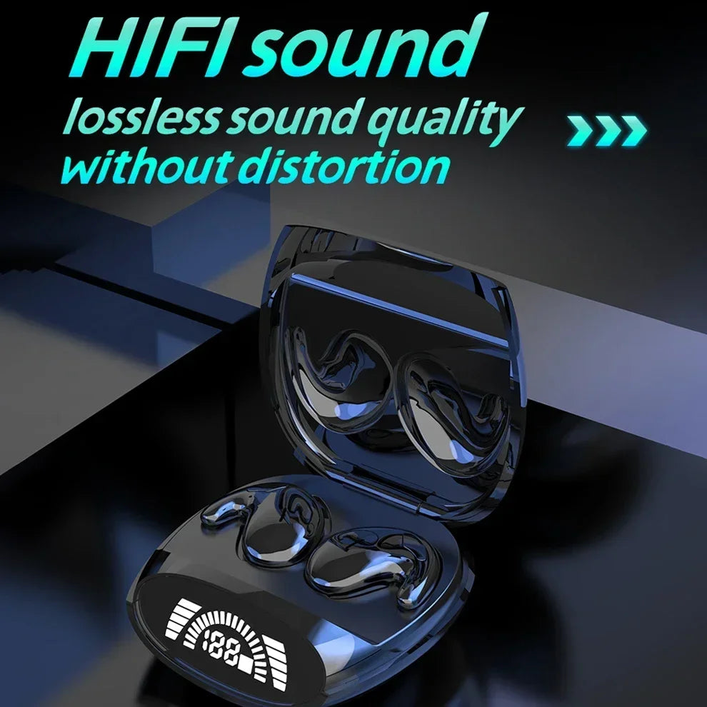 Sleep Invisible Stereo Headset IPX5 Waterproof Wireless Bluetooth Earphone Earbuds with Mic for Phone Bluetooth 5.3 Headphones