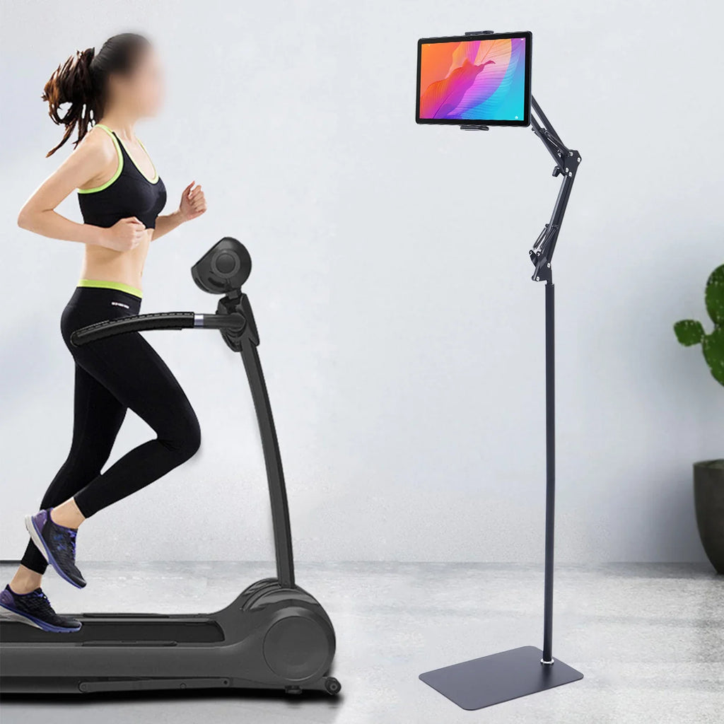 Universal Ipad Stand Floor Tablet Bracket Adjustable Flexible Rotation Phone Holder 360° rotating Stand Support 4.72-7.09in
