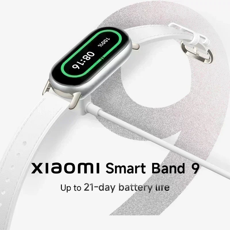 Global Version Xiaomi Smart Band 9 150+ Sports Modes Sleep Monitoring 1.62" AMOLED Display 21-day Battery Life
