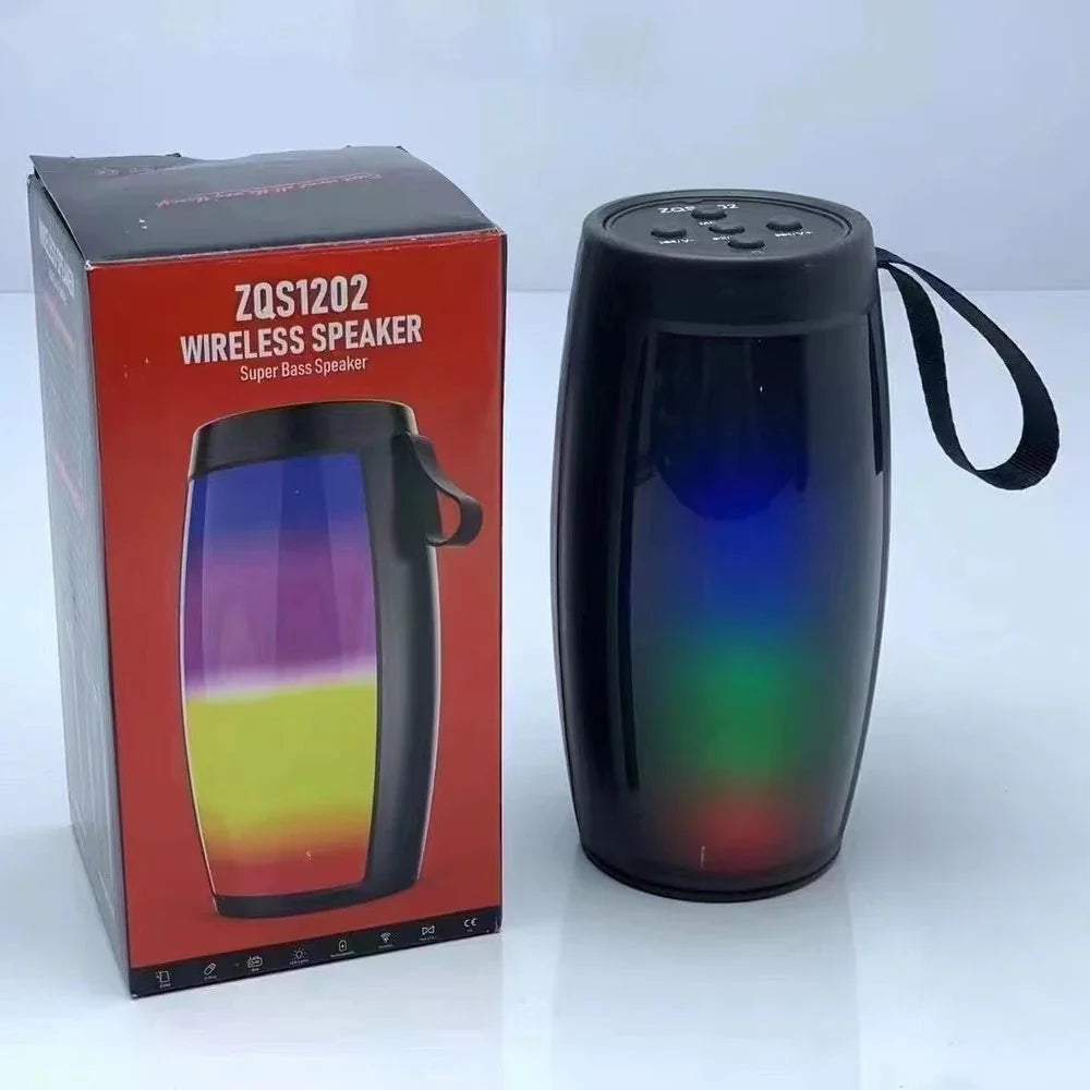 Portable Bluetooth Speakers LED Lights Loudspeaker Outdoor SupportsTF Car Audio Gift Wireless Sound Box