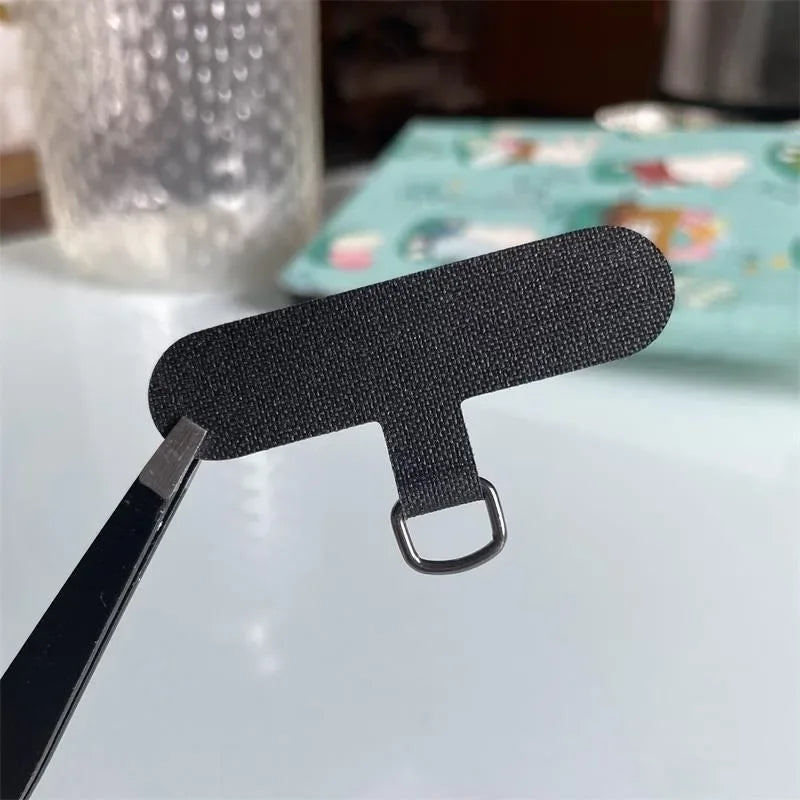 3/5pcs Mobile Phone T-shaped Strap Plate Sheet Cellphone Case Braid Lanyard Accessories Weave Card for iPhone 12 13 14 15 Xiaomi