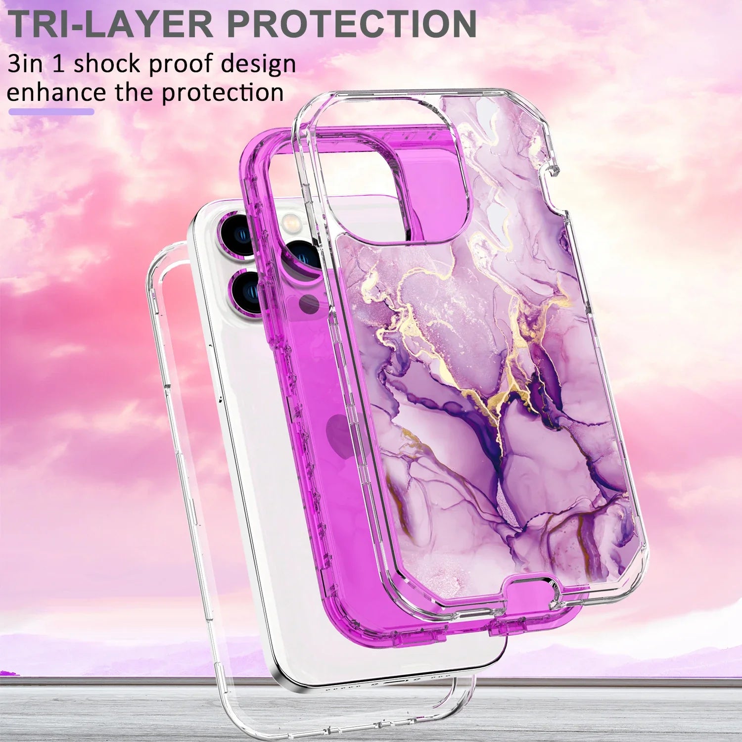 Plating Marble Phone Case for iPhone 16 14 13 11 12 15 Pro Max Plus Heavy Duty Shockproof Protective Luxury Cover