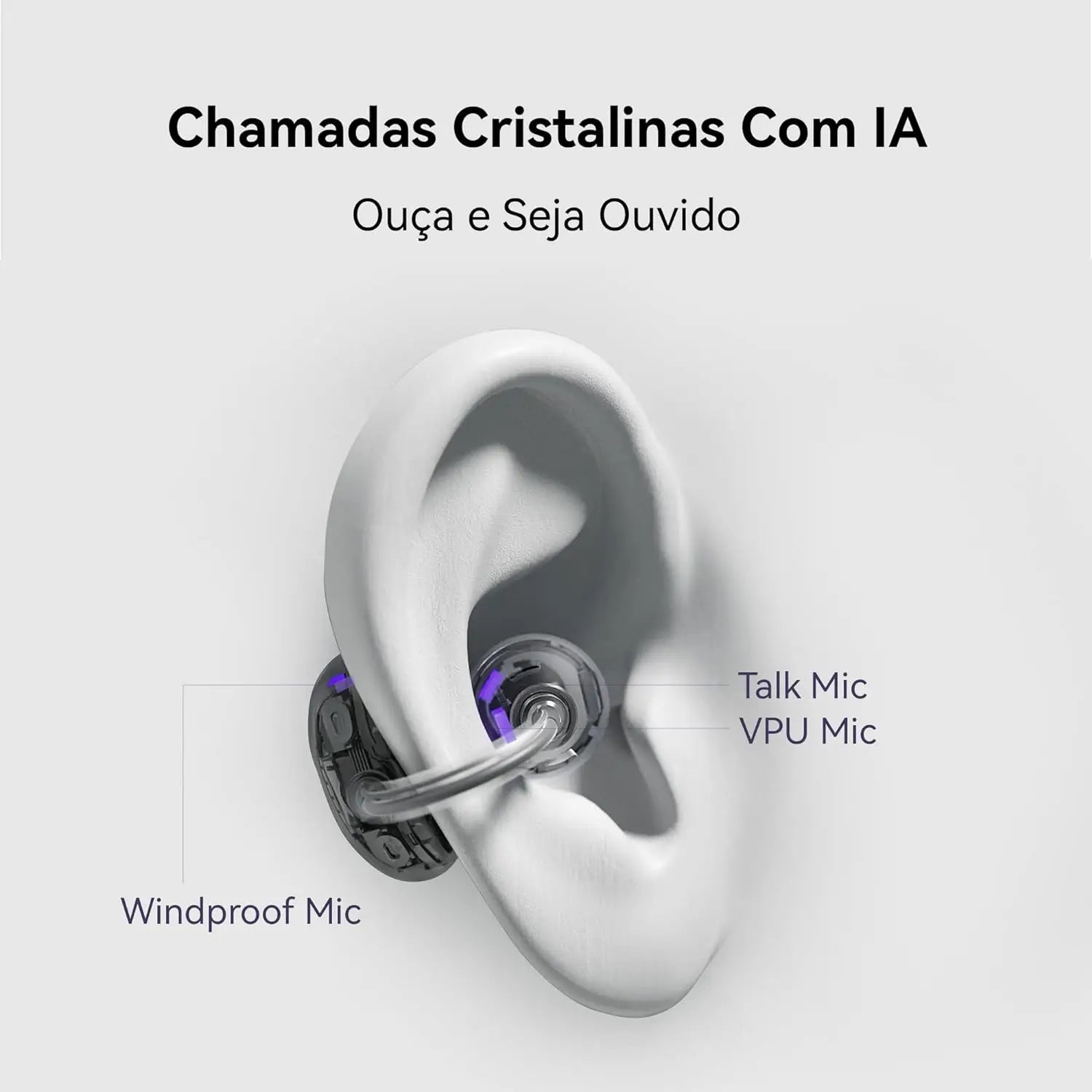 HUAWEI FreeClip Wireless Earbuds - Open Ear Bluetooth Earphones with Long Lasting Battery  AI Crystal Clear Sound - Lightweight