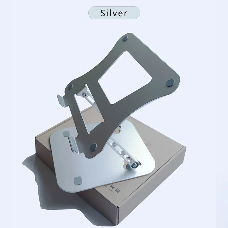 Tablet Stand Adjustable Aluminum Alloy Laptop Tablet up to 17 "Laptop Portable Folding Stand Cooling Stand Support