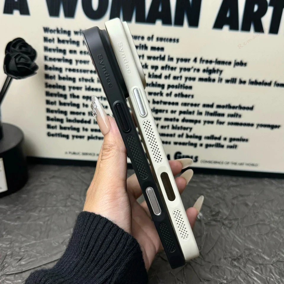 Cute Magnetic Heat Dissipation Phone Case for iPhone 14 15 16 Plus 11 12 13 16 Pro Max Matte Magsafe Charging Shockproof Cover