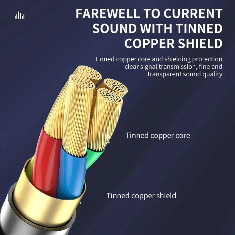 3.5mm Elbow Aux Speaker Cable 3.5mm Jack Audio Cable For Car Headphone Speaker Aux Cord Male To Male Adapter For Samsung Xiaomi