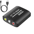 HD 1080P AV to HDMI RCA To HDMI Composite Adapter Converter With USB Cable CVBS AV Adapter For N64 Wii PS1/2/3 Xbox One SNES etc