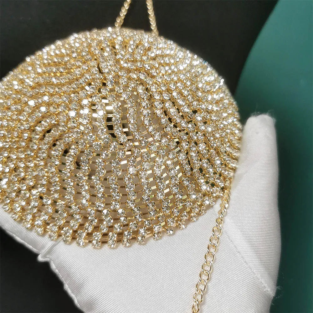 Circle Crystal Bra Top