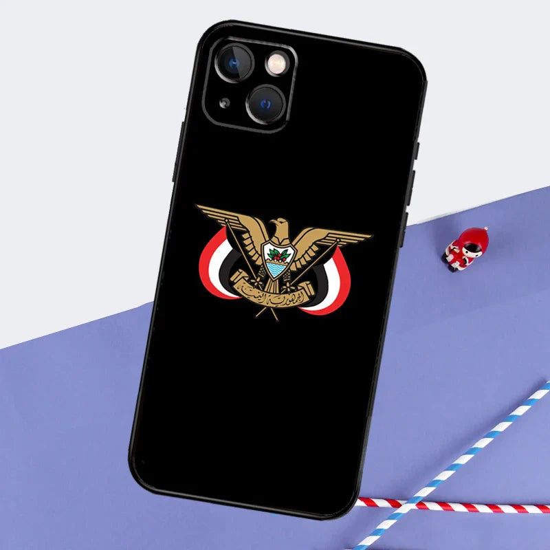 Yemen Flag Phone Case For iPhone 16 15 11 12 13 14 Pro Max Mini XS XR X 7 8 Plus Soft TPU Cover