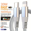 LAIHONEN MFI certified for iPhone 14 13 12 11 Type c To Lightning Fast charging cable for iPad Charging data transmission cable