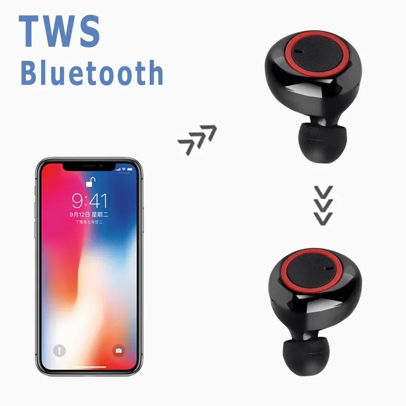 Y50 TWS Bluetooth Earphones Wireless Headset IPX7 Waterproof Deep Bass Earbuds True Wireless Stereo Headphones Sport Earphones