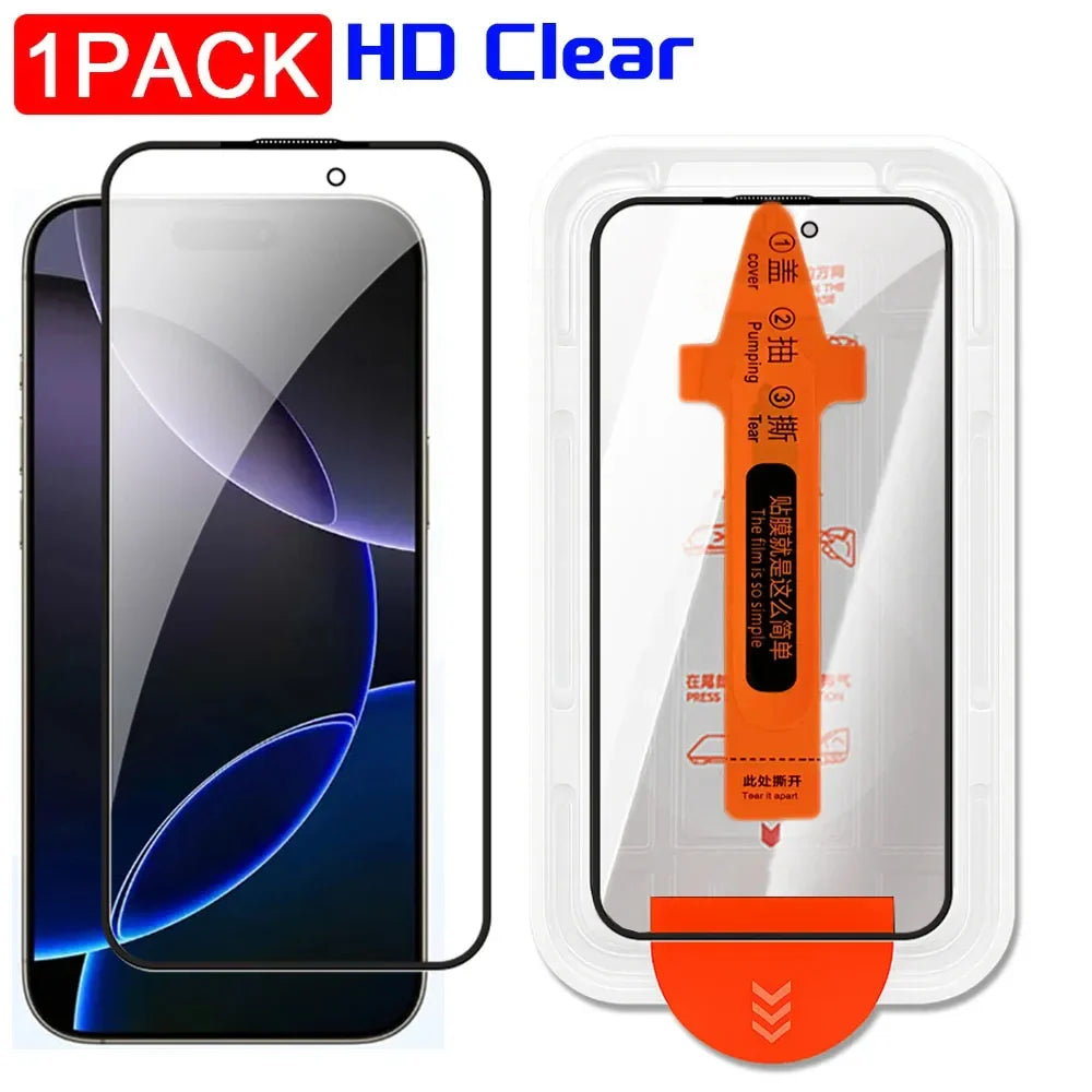 1/2/3Pcs Dust Free Installation Privacy Screen Protector for IPhone 16 17 Pro Max Plus 17 Air Anti-spy / HD Clear Tempered Glass