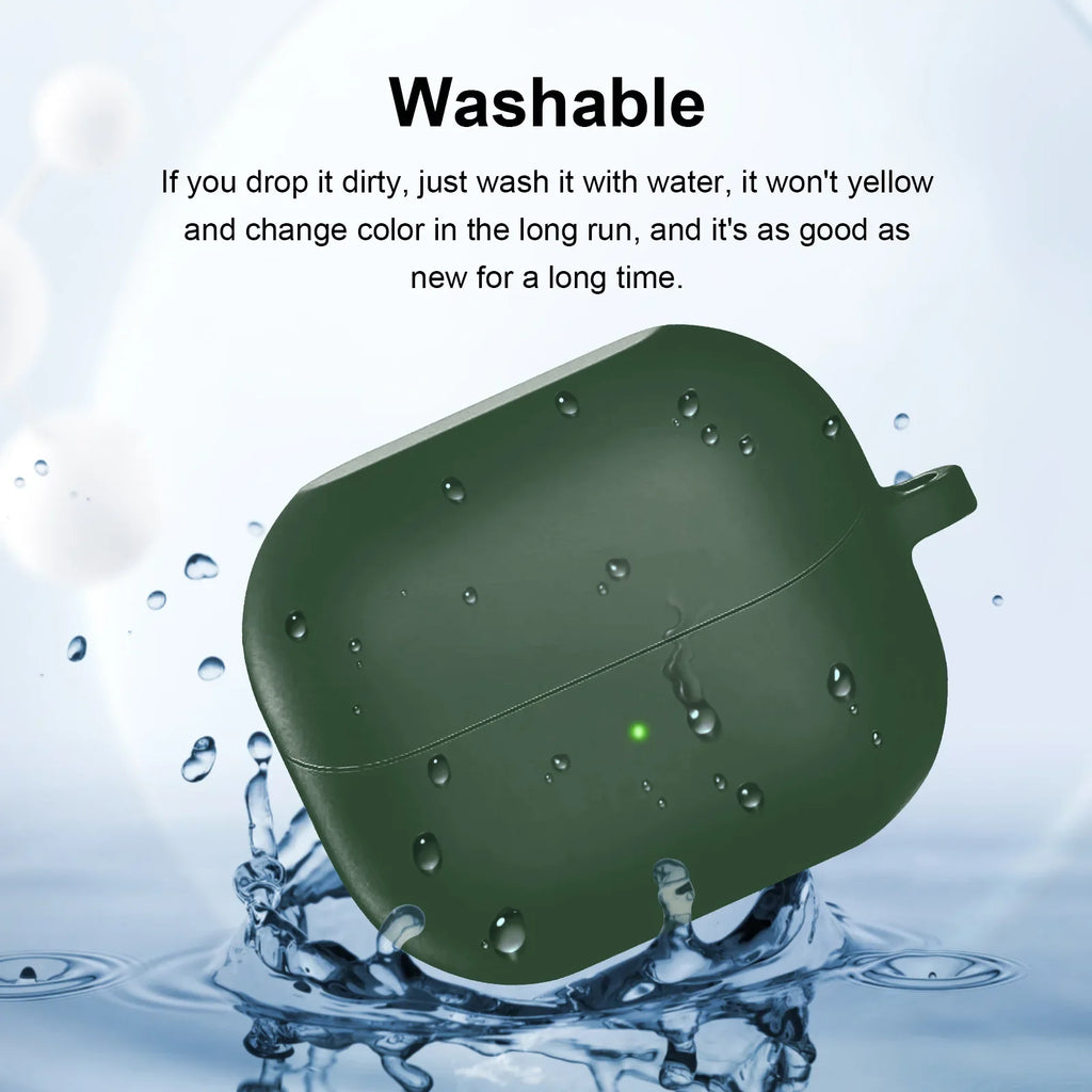 Silicone Case For Samsung Galaxy Buds 3 / Buds 3 Pro Earbuds Accessories Shockproof Cover Dust-proof Keychain Coque Capa Fundas