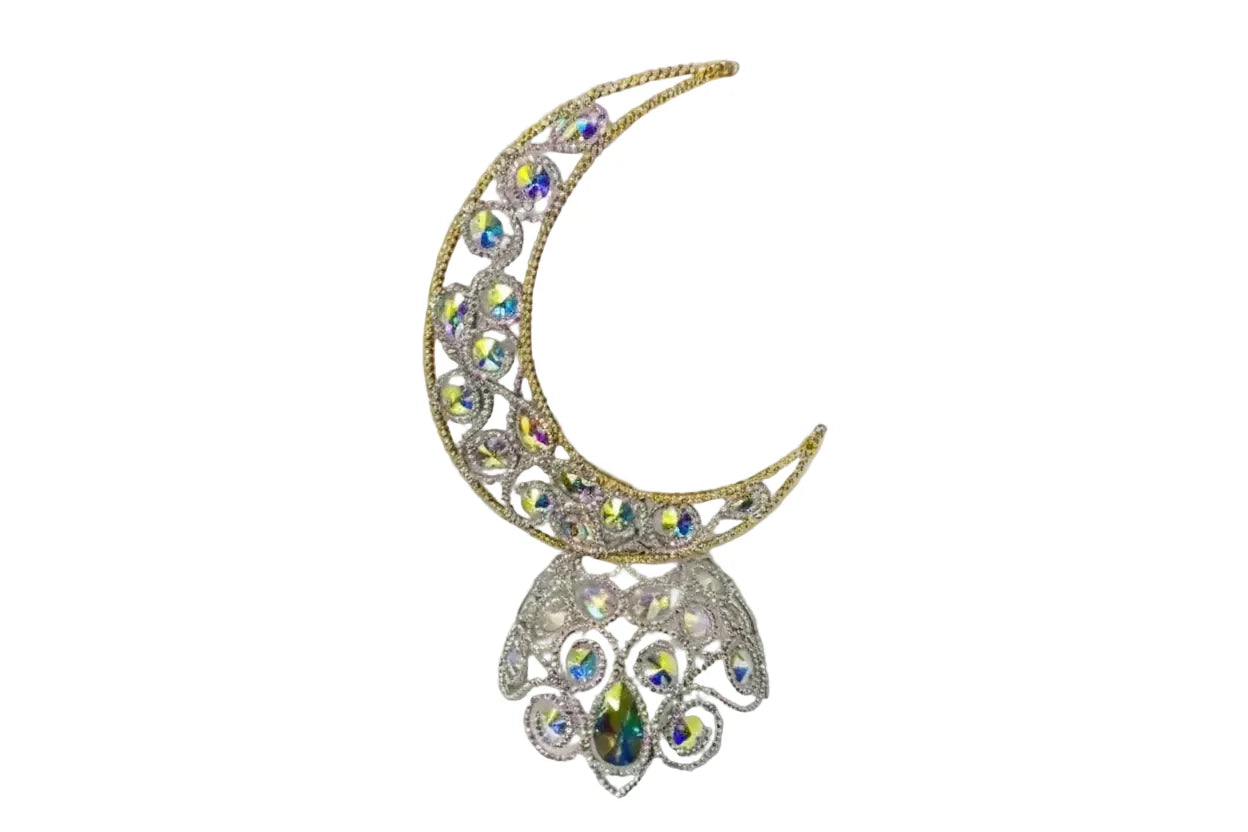 Rhinestone Moon Headpiece