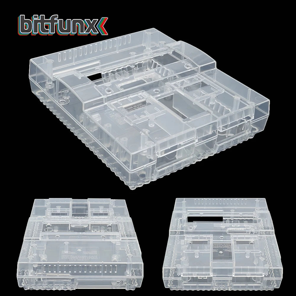Super Nintendo Replacement Console Shell Housing SNES Clear Translucent