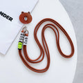 New colorful woven cartoon lanyard mobile phone lanyard wrist strap Crossbody rope anti-loss rope key bag multi-purpose lanyard