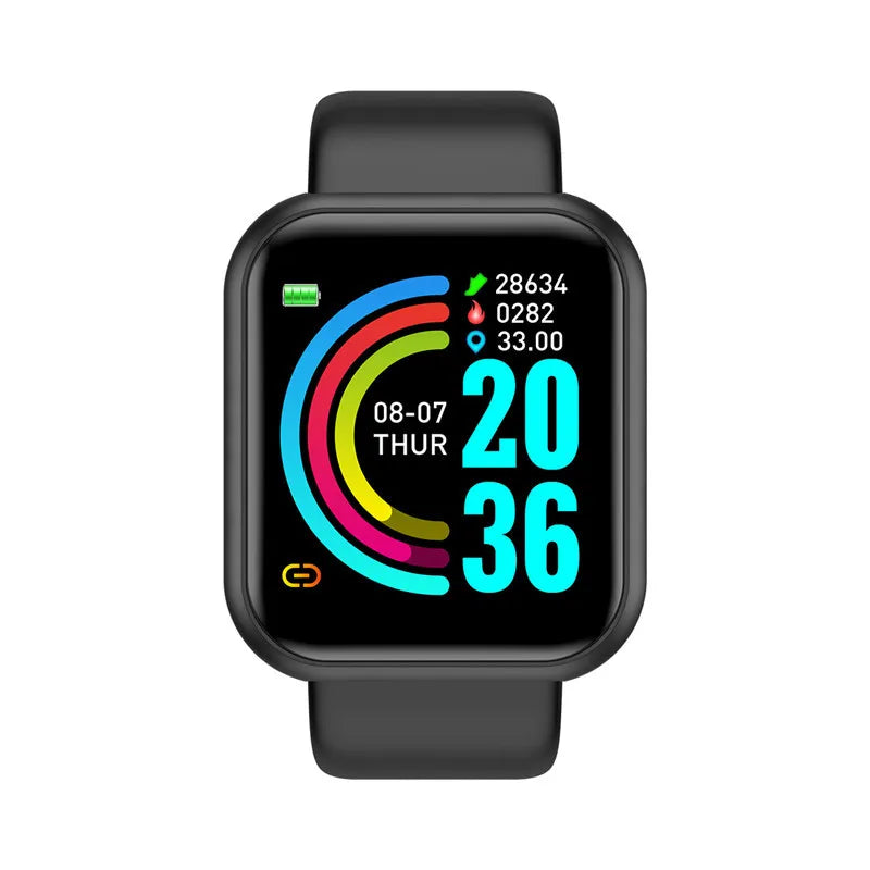 Multi-color Smart Watch For Children Boy Girl Fashion LED Digital Wrist Watches Silicone Strap Sport Watch Men Women Bracelet