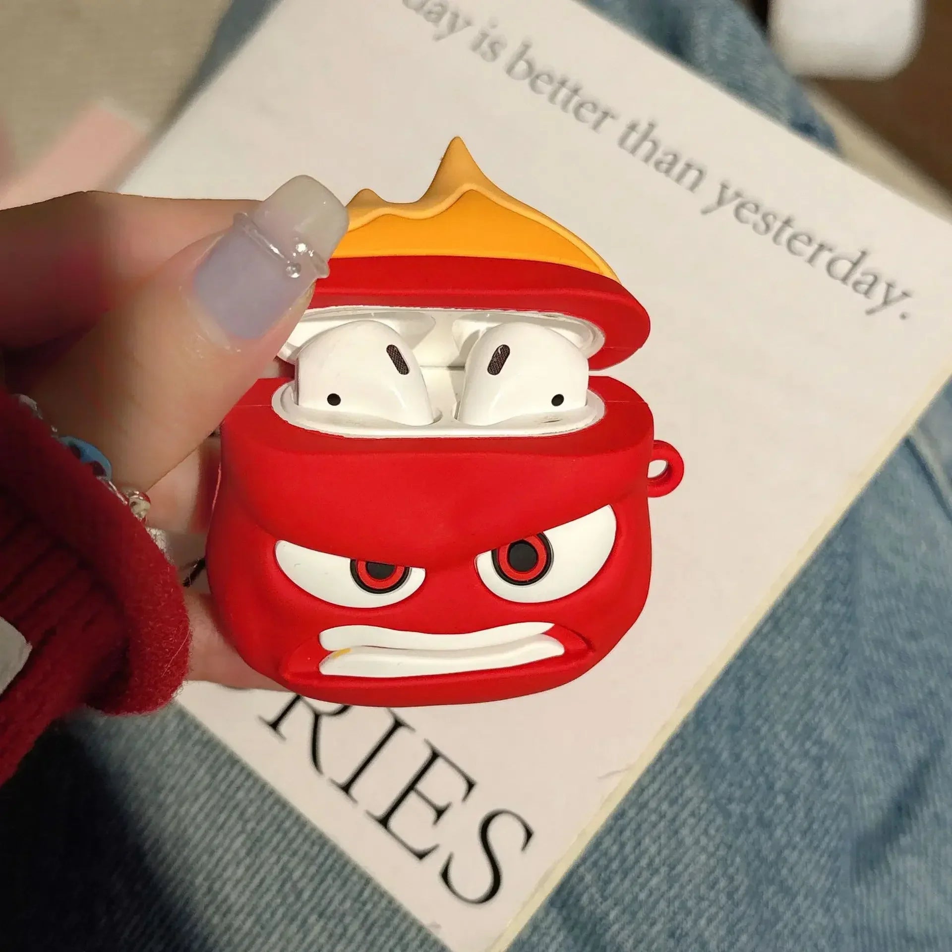 Inside Out 3D Cartoon Toy Shockproof Protective Earphone Silicone Cover For Airpods Pro 2 Case For Girls Kis Boys Funda