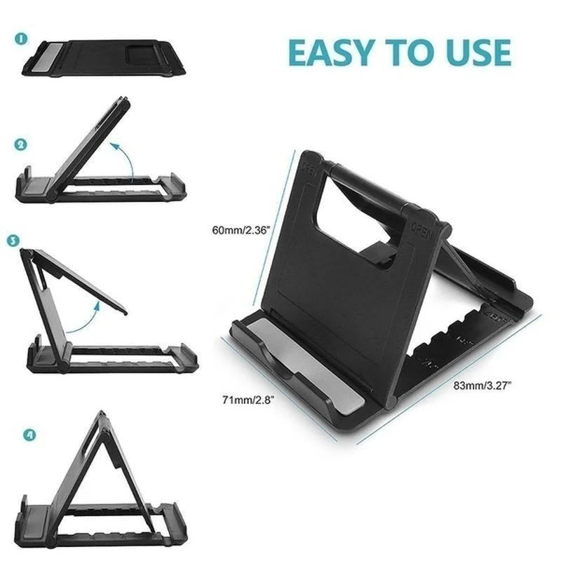 Mini Creative Portable Universal Folding Plastic Phone Holder Tablet Computer Stand