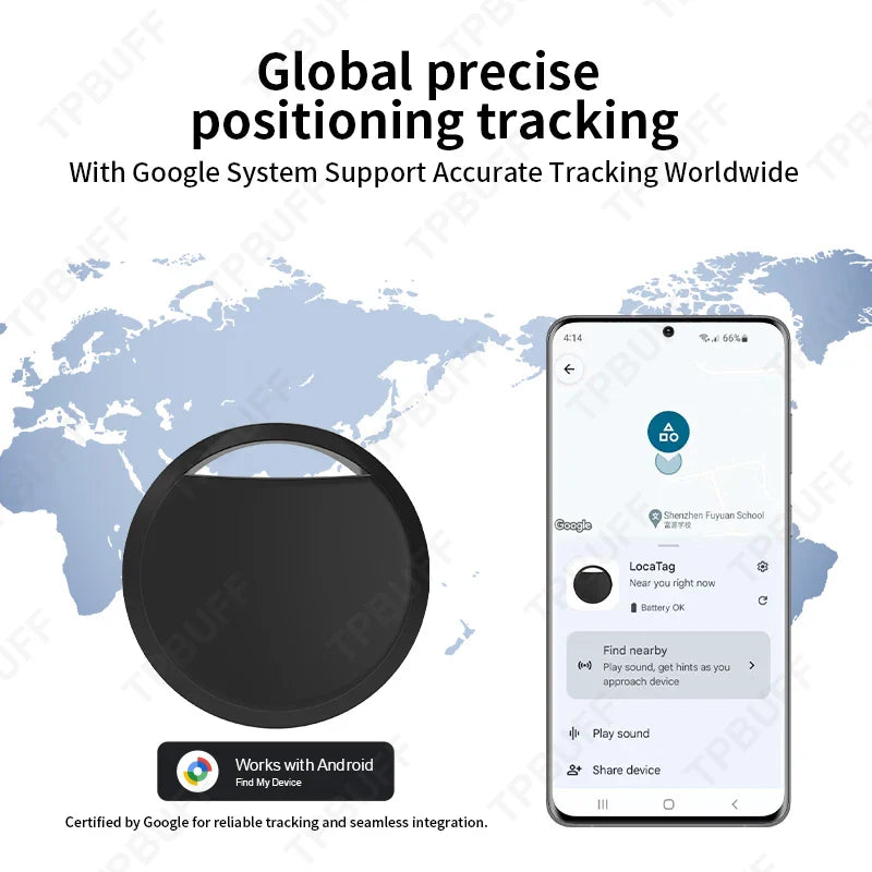 1/2/ 4pcs Bluetooth GPS Tracker Work With Android Google Find My App Key Finder Pet Locator Smart Tag for Xiaomi Samsung Phones