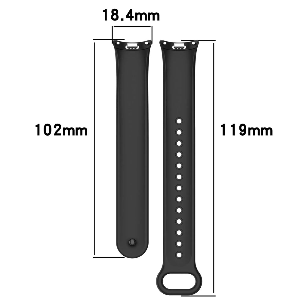 Sport Silicone Strap for Xiaomi Mi Band 10/9 NFC Replacement Bracelet Belt for Xiaomi Mi Band 8/9 Smart watch Strap Accessories