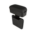Height Adjustable Car Center Console Gap Storage Organizer with Liftable Tray Elbow Support Armrest Pad for SUV Sedan