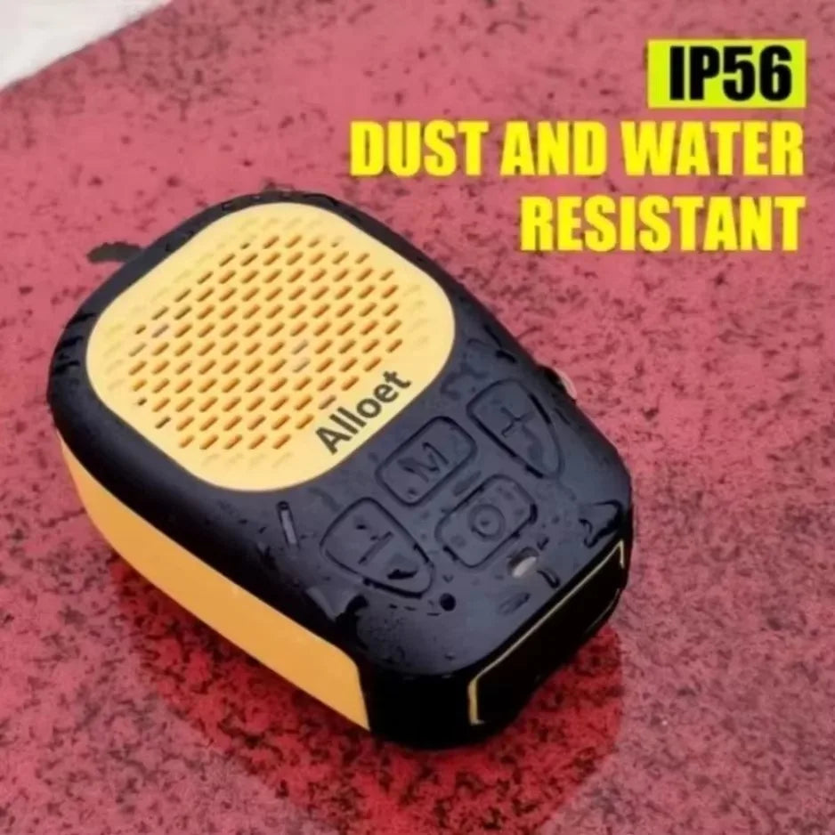 XICKU Wearable Bluetooth Speaker Magnetic Clip-On Wireless Waterproof Portable Sound Strap for Hands-Free Music Calls‌
