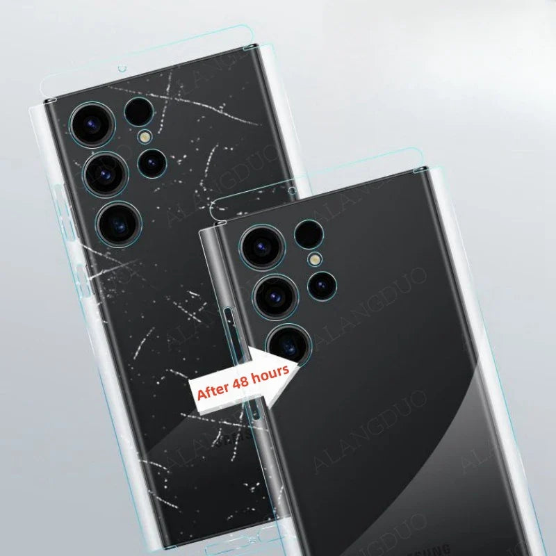 Back Hydrogel Film For Samsung Galaxy S25 Ultra S25Plus Side Film Back Screen Protector For Samsung S24Ultra Back Soft Film